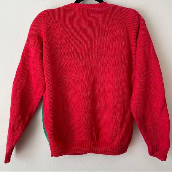 Appleseed’s Hand Knitted Ugly Christmas Sweater Cardigan Size Petite S - Picture 5 of 6